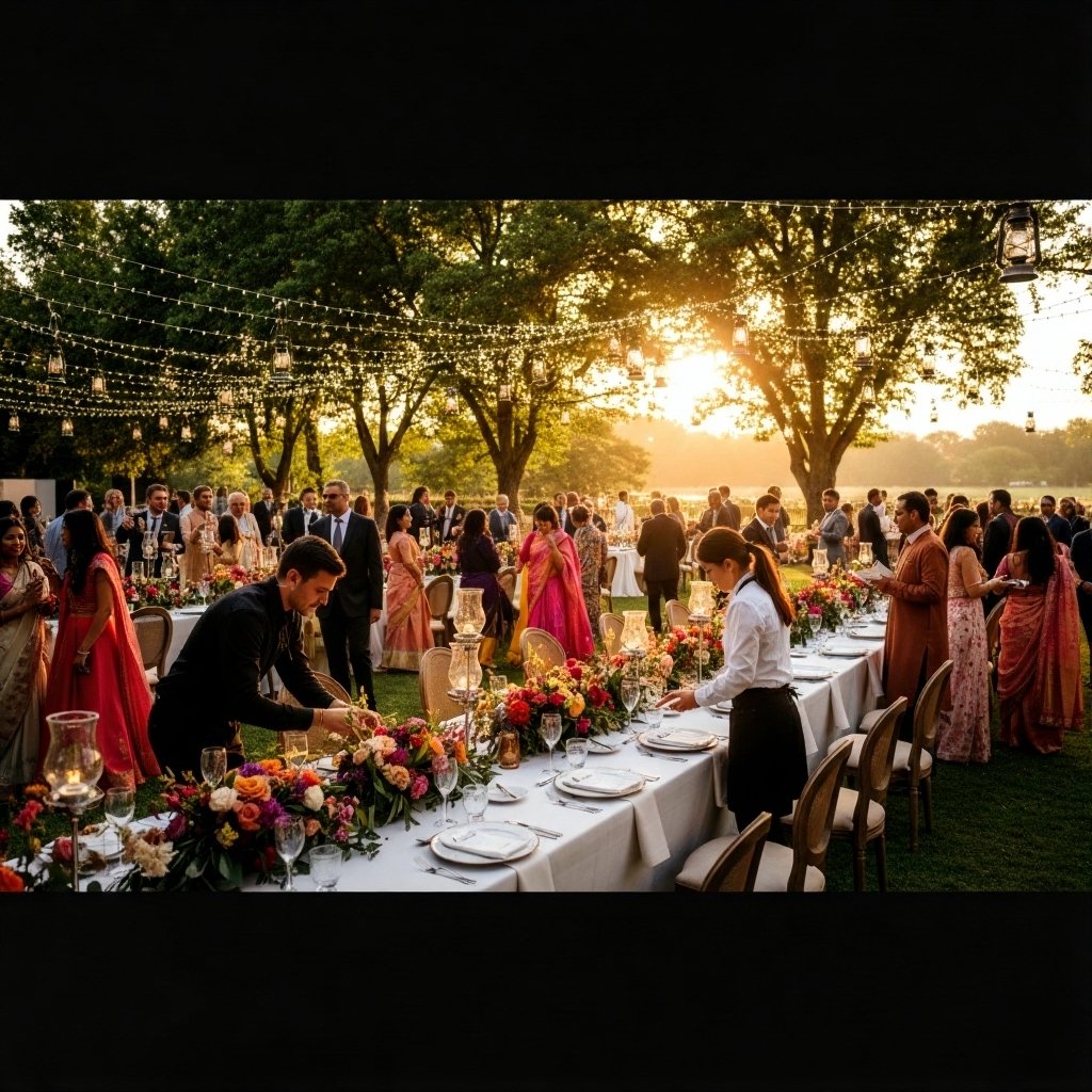 Outdoor Wedding Dinner